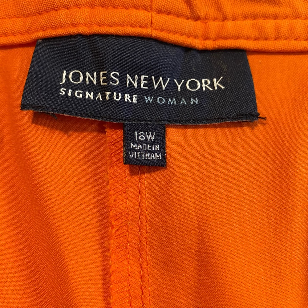 Jones New York Signature Orange Pants - Picture 4 of 5